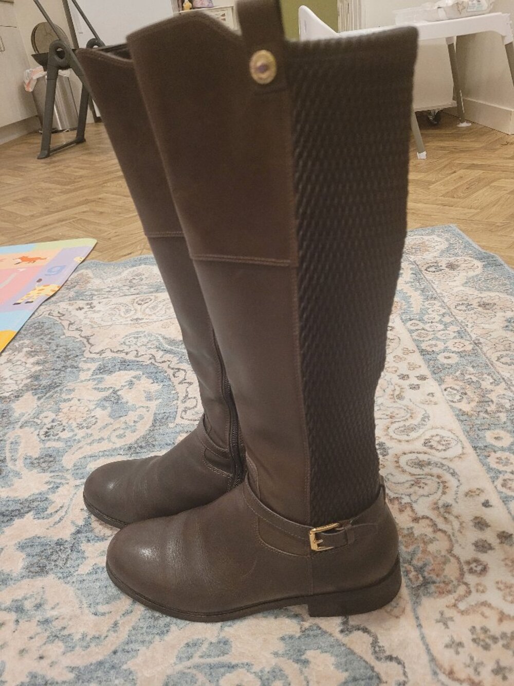 Cole Haan Tall Riding Boots – Brown Leather – Size 8.5B